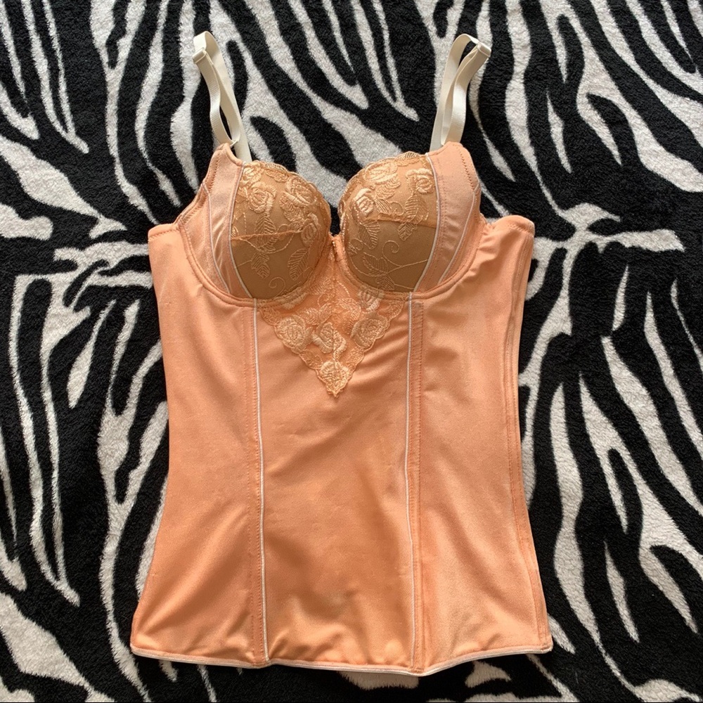 Gorgeous rose gold lingerie corset top